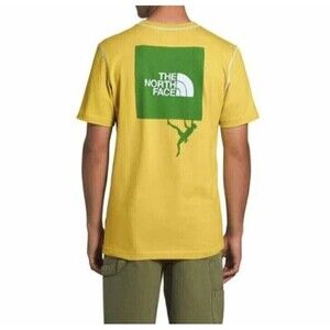 The North Face Short Sleeve Crew Neck Back Graphic T Shirt‎ Yellow Small